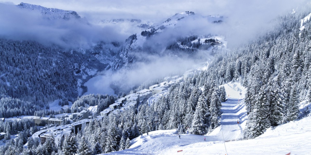 skipiste le grand massif